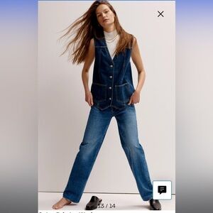 Madewell Curvy Low Slung Straight Jean sz 24